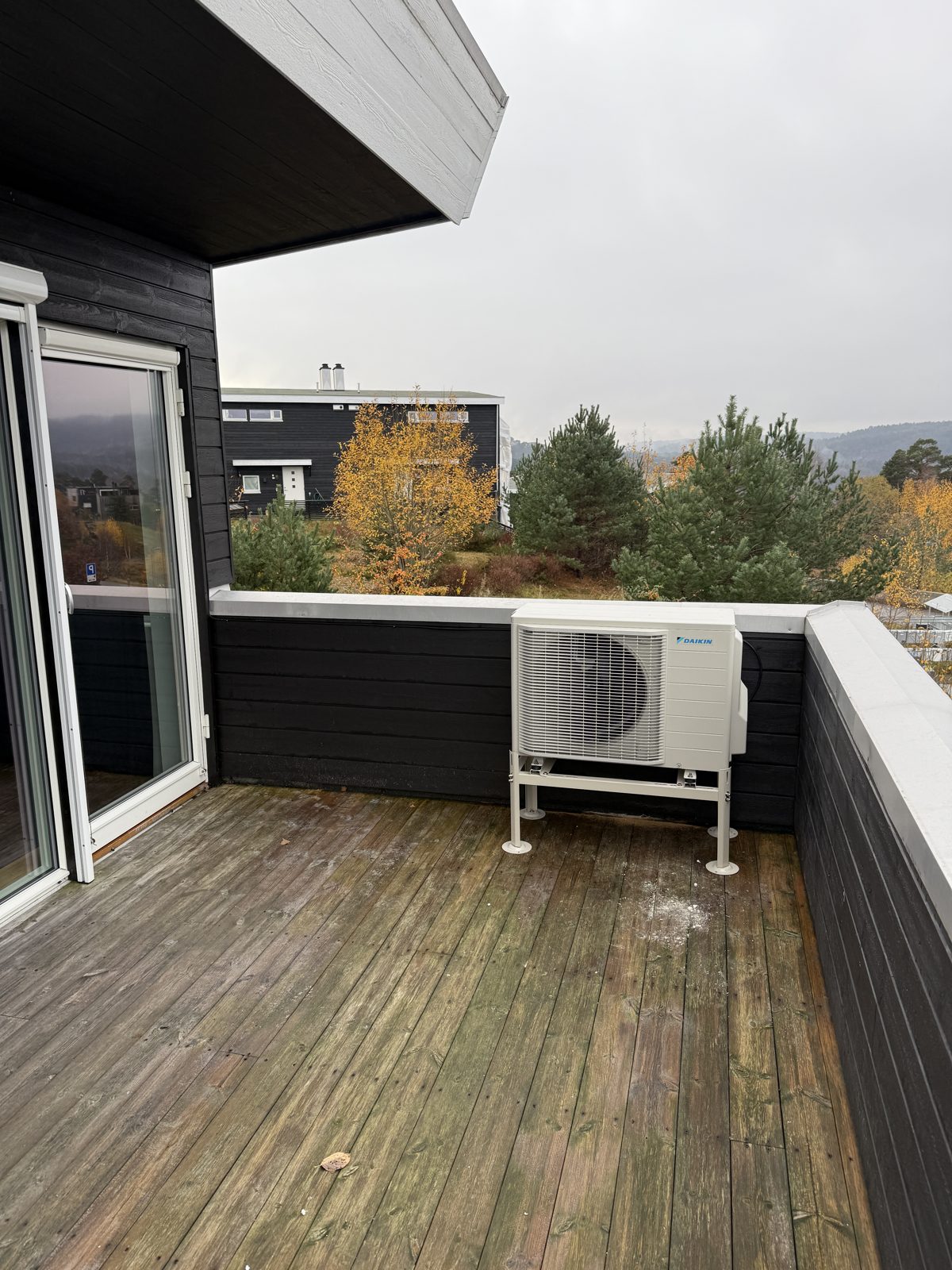 Daikin utedel på takterrasse i Kristiansand